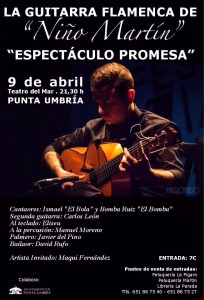 El Guitarrista ‘Niño Martín’ Estrena en Punta Umbría su Espectáculo ‘Promesa’