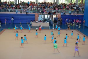 Uno de los torneos de gimnasia rítmica celebrados en Isla Cristina