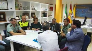 Reunión de seguridad de cara a los próximos eventos a celebrar en Isla Cristina