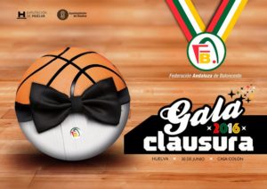Gala de clausura y entrega de premios temporada 2015/2016 de FAB Huelva