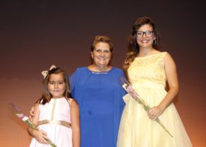 Natalia Díaz y Cristina Nieves, Reinas Infantil y Juvenil de las Fiestas en Honor a San Francisco de Asís