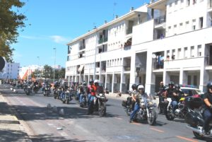 La Ruta motera de La Sal hace parada en Isla Cristina antes de continuar su ruta por la costa