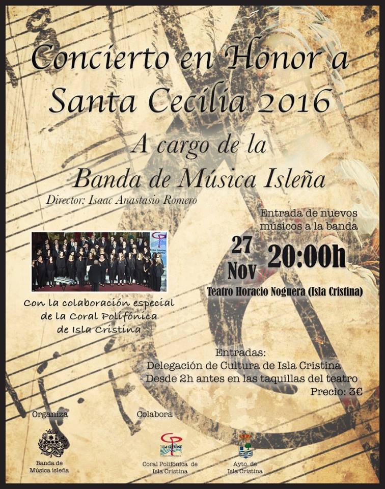 Concierto en Honor a Santa Cecilia en Isla Cristina