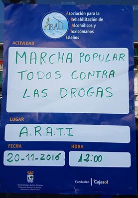 Marcha popular todos contra las Drogas en Isla Cristina