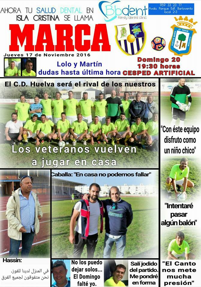 Nueva jornada para los Veteranos de Isla Cristina este domingo ante el Huelva