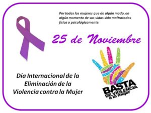 Día de la no violencia contra la mujer se conmemora hoy