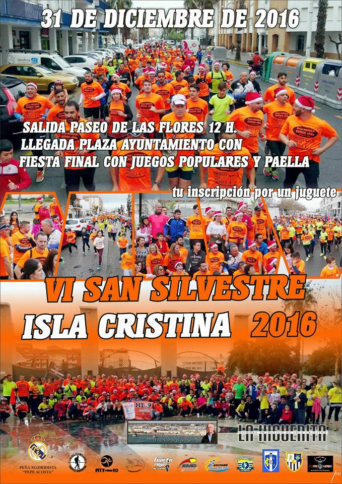 Isla Cristina despedirá el año este sábado con su San Silvestre 2016