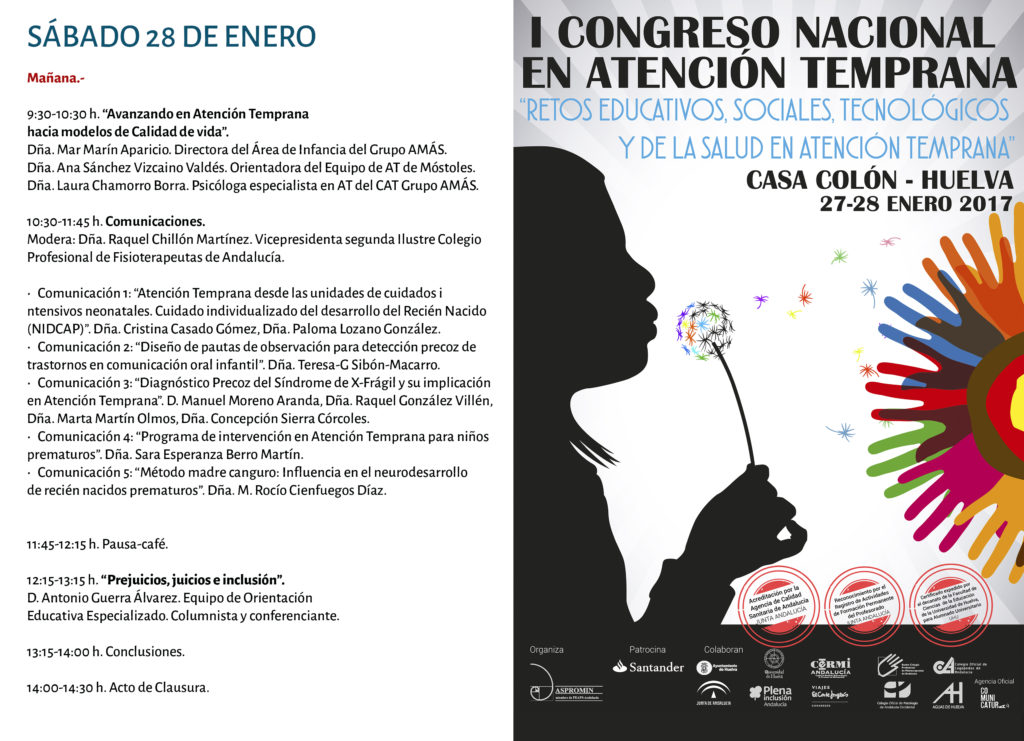 Más de 300 personas participarán en Huelva en el I Congreso Nacional de Atención Temprana de Aspromin