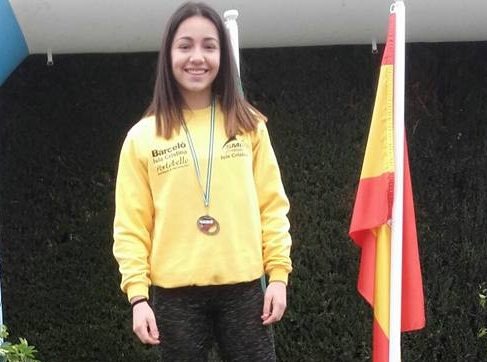 Ines Sequera subcampeona cadete andaluza de jabalina