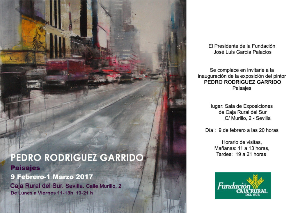 Inauguración en Sevilla de la exposición “Paisajes” del pintor Pedro Rodríguez en la sala Fundación Caja Rural del Sur