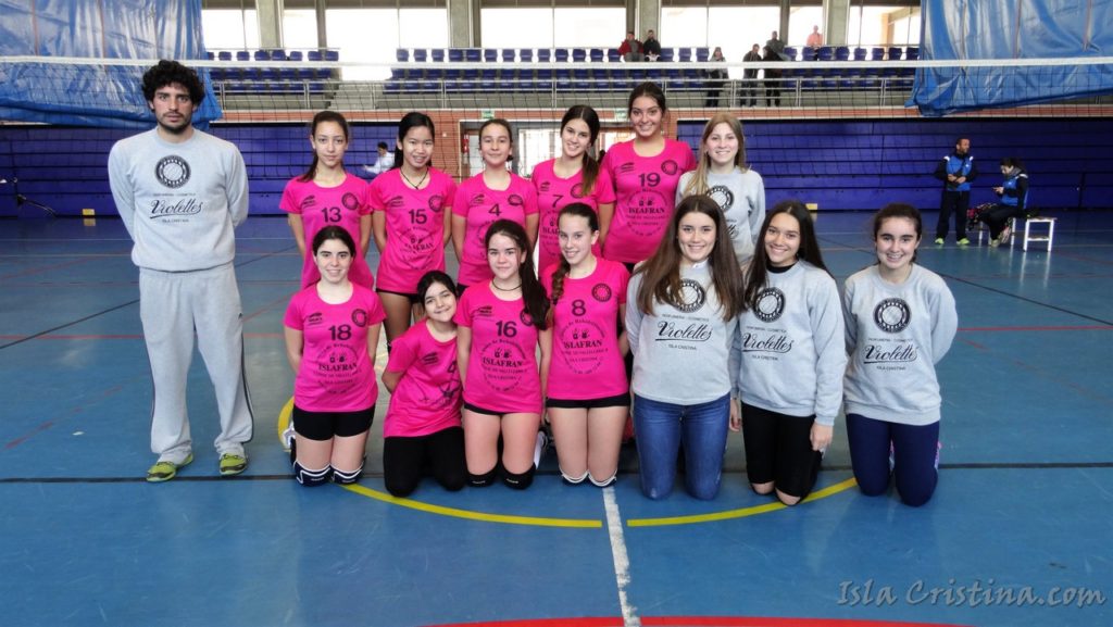 Gran partido del Club Voleibol Isla Cristina Vic Cadete ante el Punta Umbría