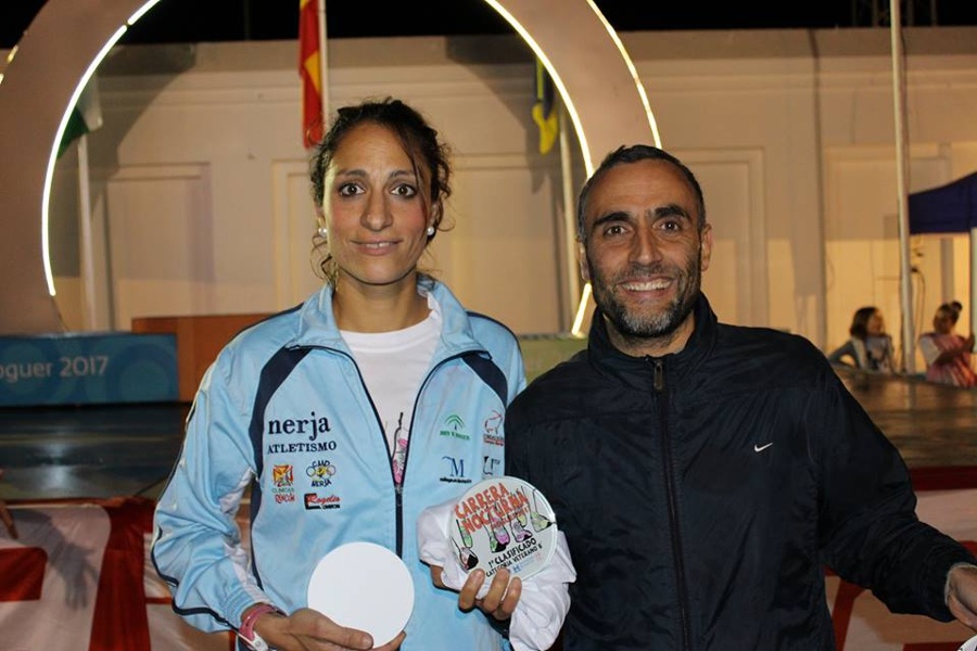 Iker de Arriba y Lidia Rodríguez ganan la Carrera Nocturna de Moguer
