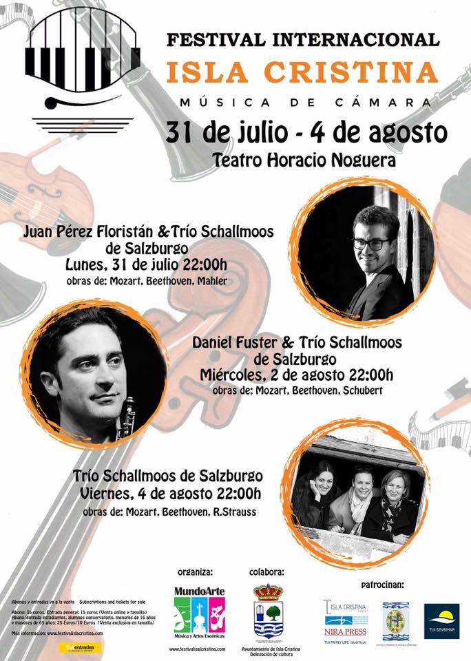 Programación del Festival Internacional de Música a celebrar en Isla Cristina