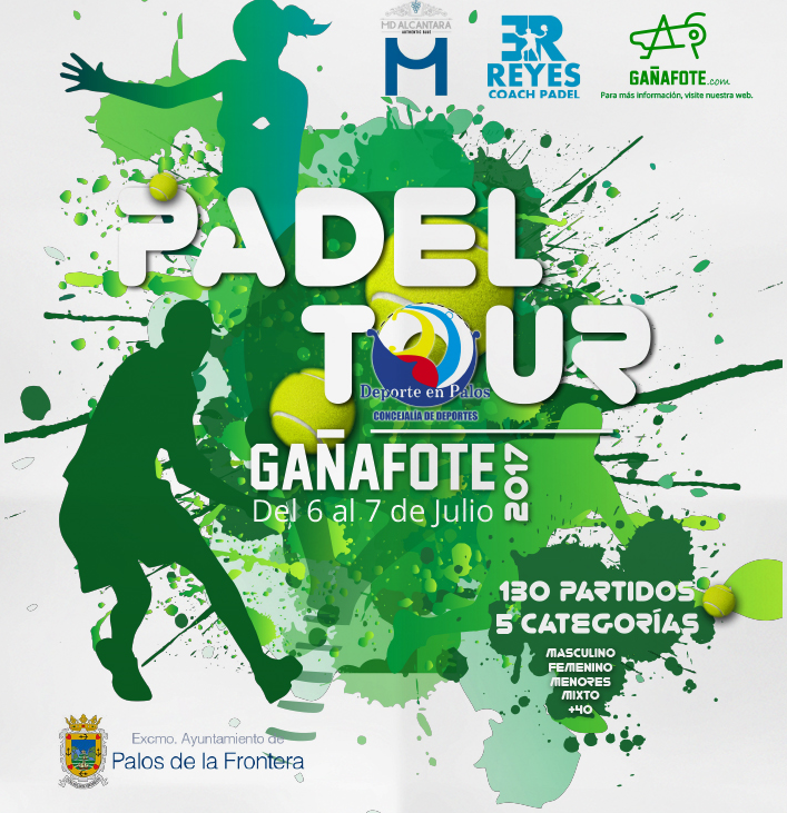 La ‘Pádel Tour Gañafote’ concentrará a 158 palistas en palos de la Frontera este fin de semana
