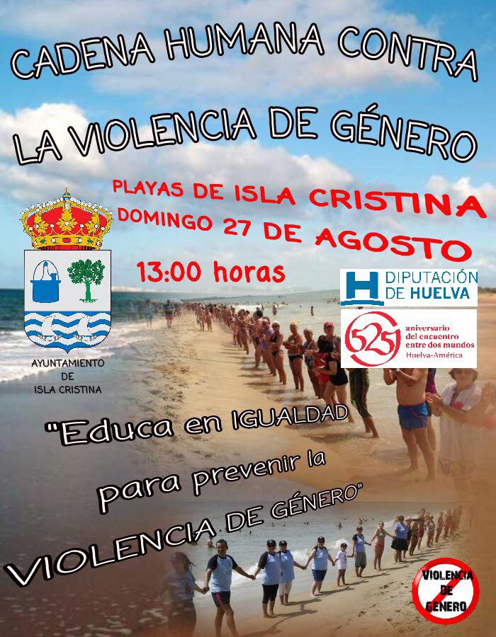 Cadena Humana Contra la Violencia de Género este domingo en Isla Cristina