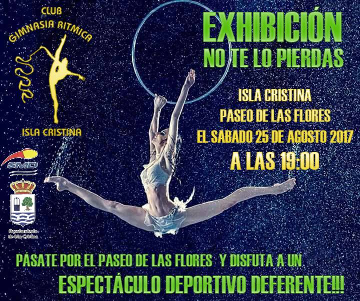 Exhibicion gimnastas del Club Gimnasia Ritmica Isla Cristina