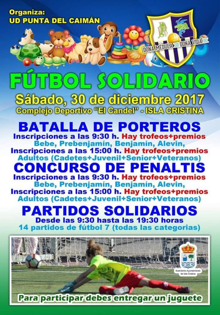 Isla Cristina acoge este sábado una jornada de Fútbol Solidario