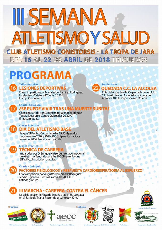 Trigueros celebra la Semana del Atletismo y Salud