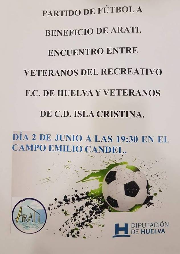 Partido Benéfico de veteranos entre el Real Club Recreativo de Huelva vs CD Isla Cristina