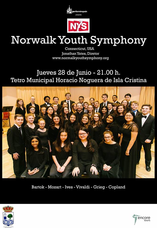 Concierto en Isla Cristina de la prestigiosa orquesta Norwalk Youth Symphony