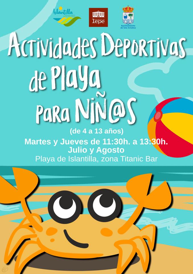 Vuelven las ‘Actividades Deportivas de Playa para Niños’ a Islantilla.