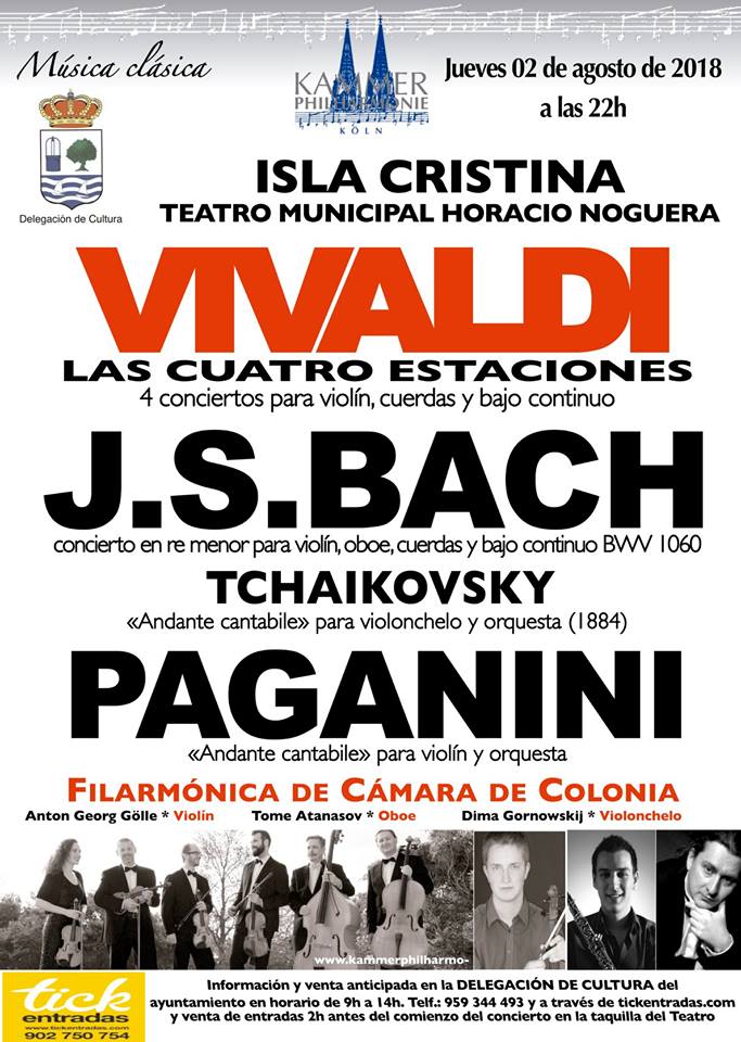Concierto en Isla Cristina de la Orquesta Filarmónica de Cámara de Colonia