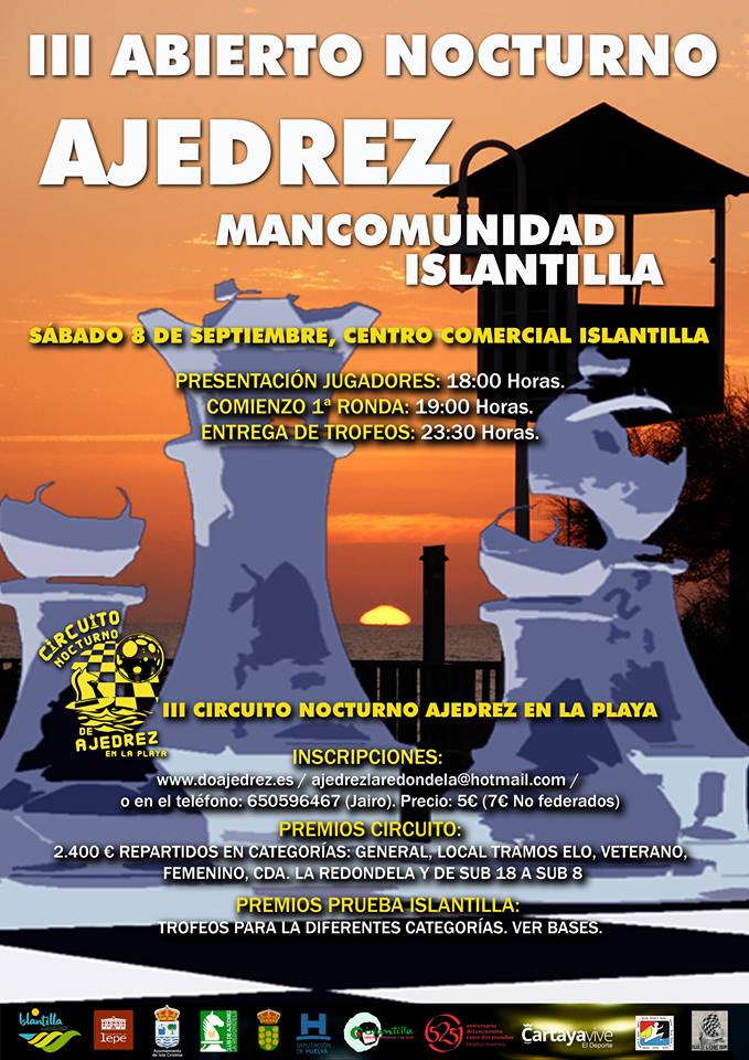 III Abierto Nocturno de Ajedrez 'Mancomunidad de Islantilla'