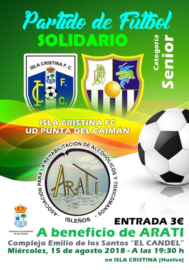 Fiesta del fútbol solidario entre el Isla Cristina y Punta del Caimán