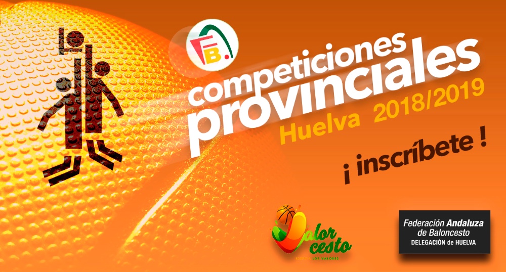 Abierto el plazo de inscripción para las Competiciones Provinciales 2018/2019 de Baloncesto