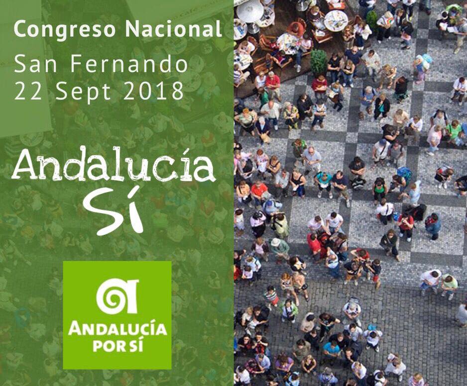 Andalucía Por Sí (AxSí) celebrará el sábado 22 de septiembre su Congreso Nacional en San Fernando