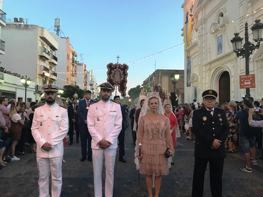 La Fiestas Patronales en Isla Cristina culmina con la procesión de la Virgen