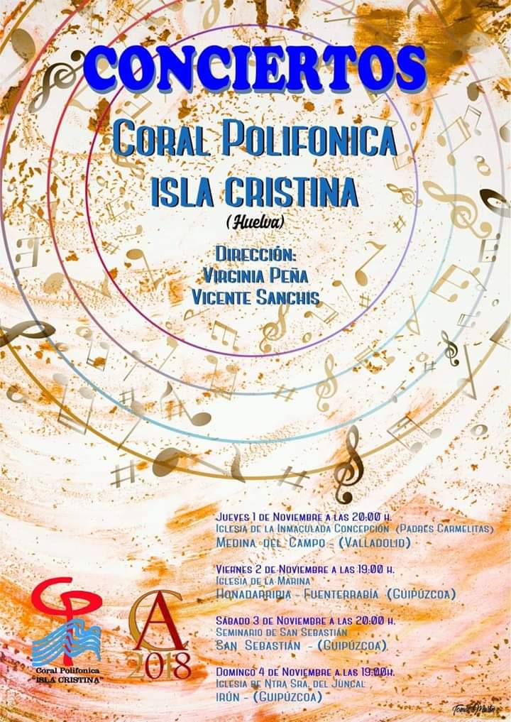 Gira de la Coral Polifónica Isla Cristina por varias ciudades españolas
